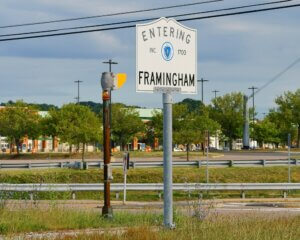 Welcome to Framingham sign for pest control