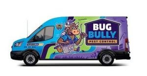 Bug Bully Pest Control Van Wrap 2026